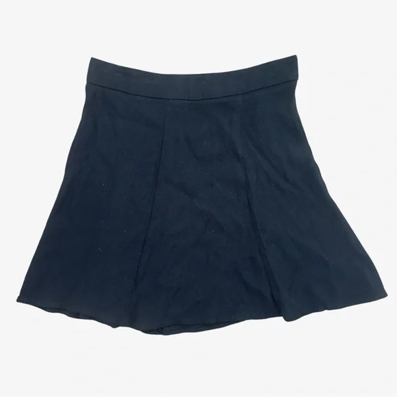 Reformation Black Flounce Mini Skirt Size 2 - Picture 3 of 6